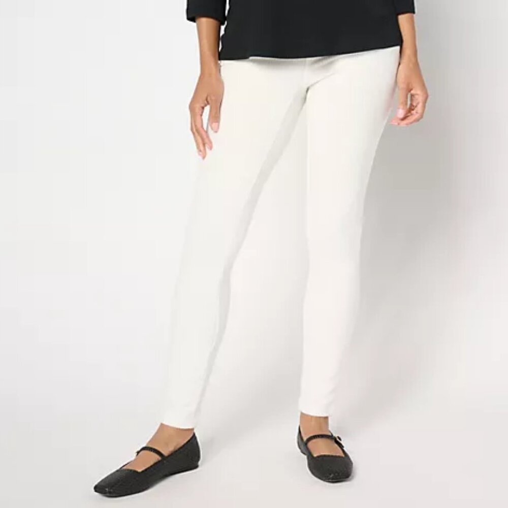 Quacker Factory Corduroy Short Flat Waistband Jeg… - image 1